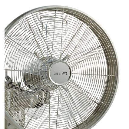 Lucci air 213126 - Stenski ventilator BREEZE 50W mat krom + Daljinski upravljalnik