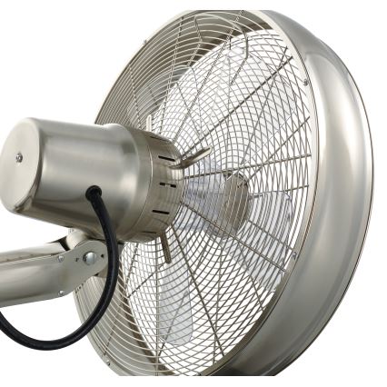 Lucci air 213126 - Stenski ventilator BREEZE 50W mat krom + Daljinski upravljalnik