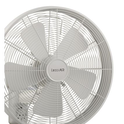 Lucci Air 213128EU - Stenski ventilator BREEZE 55W/230V bela, premera 46 cm + daljinski upravljalnik
