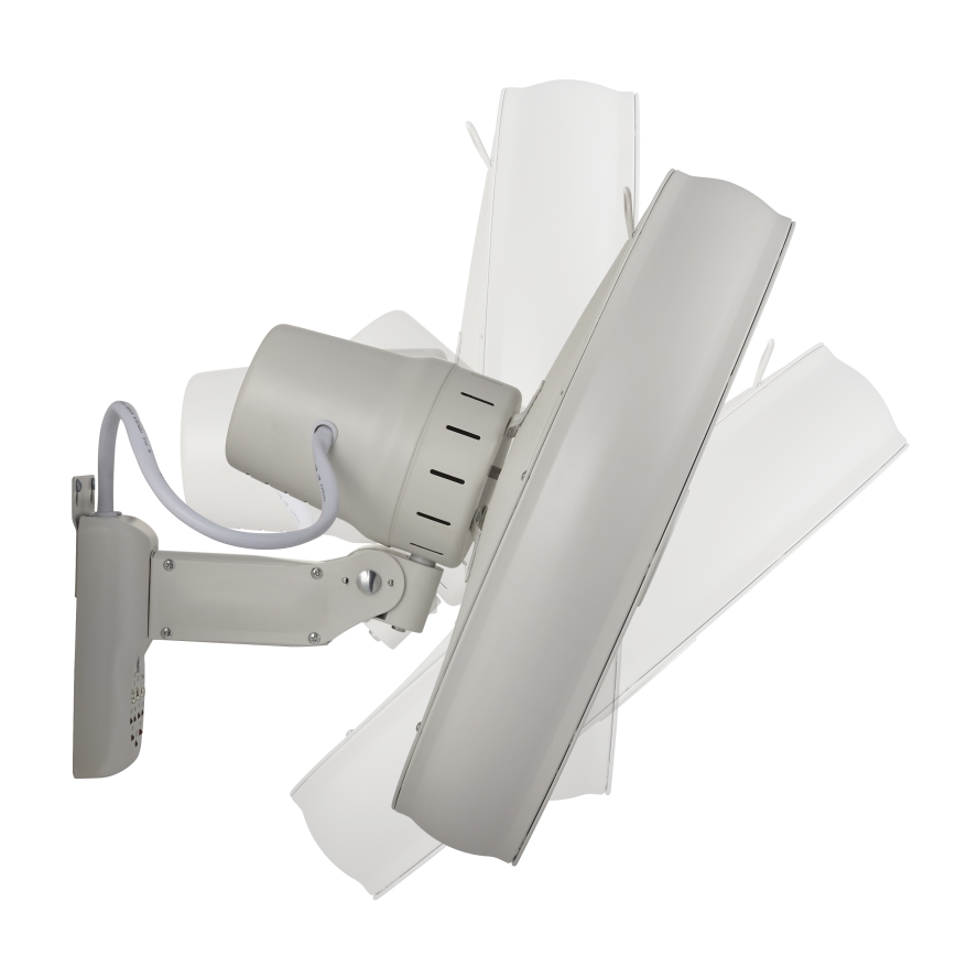 Lucci Air 213128EU - Stenski ventilator BREEZE 55W/230V bela, premera 46 cm + daljinski upravljalnik