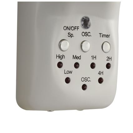 Lucci Air 213128EU - Stenski ventilator BREEZE 55W/230V bela, premera 46 cm + daljinski upravljalnik