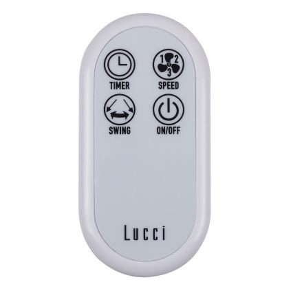 Lucci Air 213128EU - Stenski ventilator BREEZE 55W/230V bela, premera 46 cm + daljinski upravljalnik