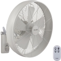 Lucci Air 213128EU - Stenski ventilator BREEZE 55W/230V bela + Daljinski upravljalnik