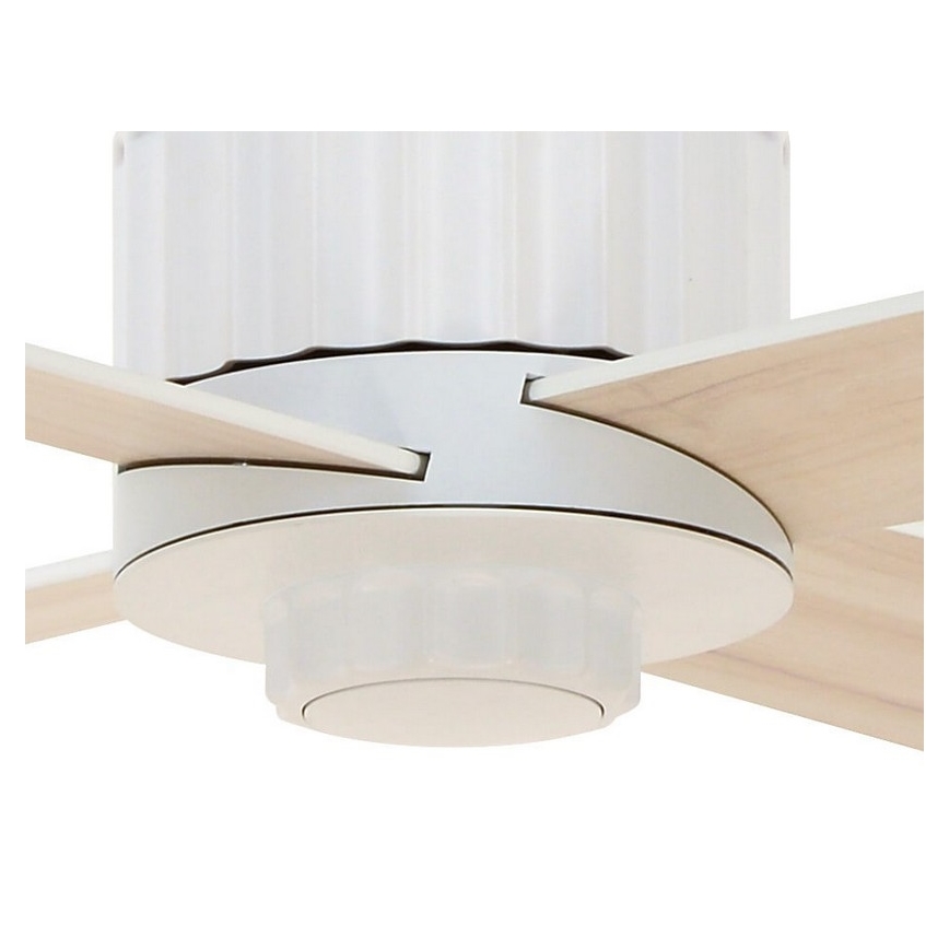 Lucci air 213171 - LED Stropni ventilator NEWPORT les/bela/bež + Daljinski upravljalnik