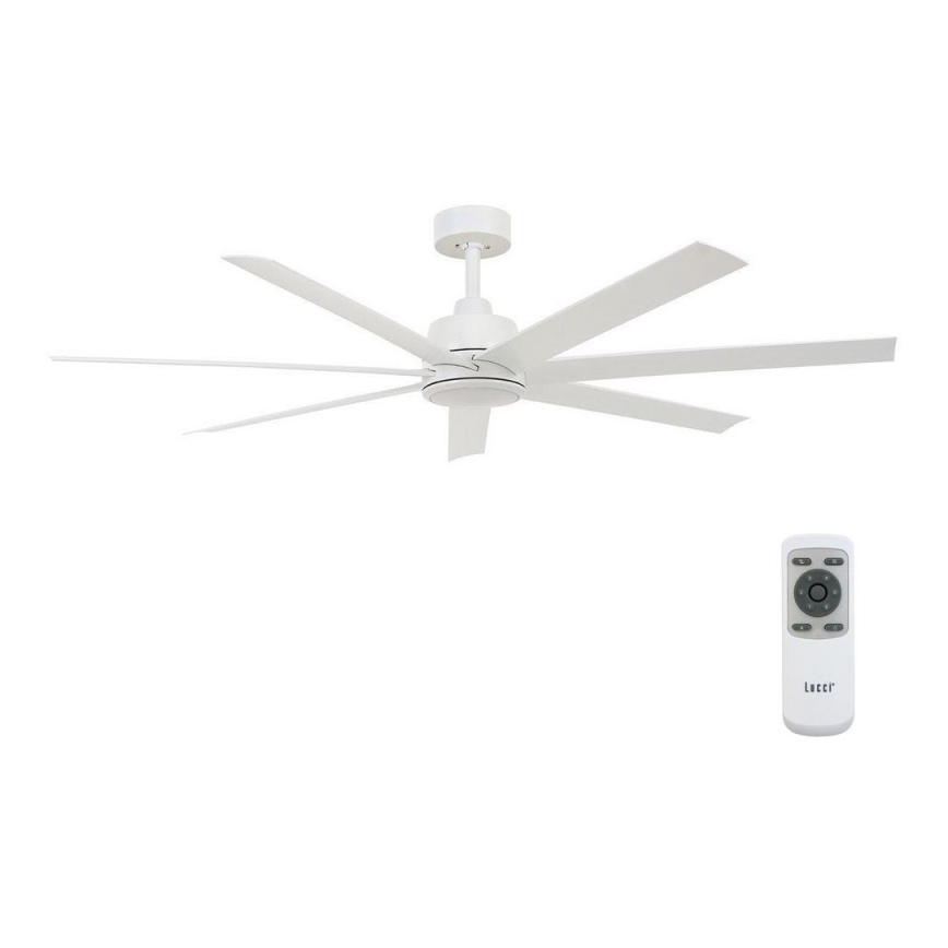 Lucci air 213182 - LED Stropni ventilator ATLANTA 1xGX53/12W/230V bela + Daljinski upravljalnik