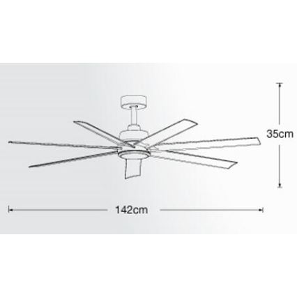 Lucci air 213182 - LED Stropni ventilator ATLANTA 1xGX53/12W/230V bela + Daljinski upravljalnik