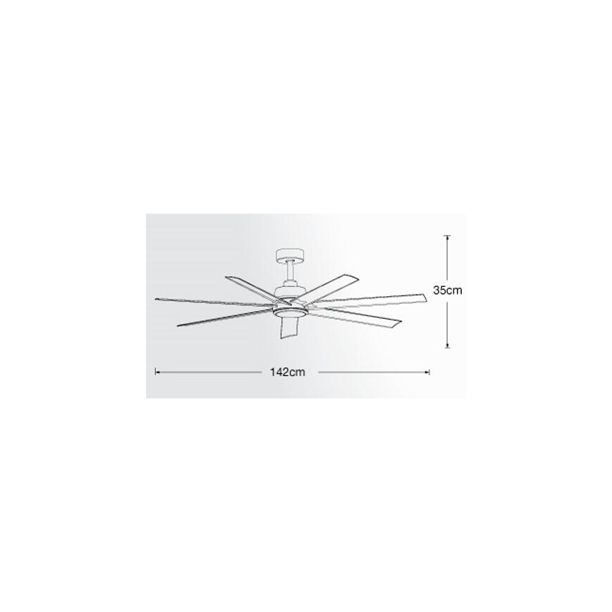 Lucci air 213182 - LED Stropni ventilator ATLANTA 1xGX53/12W/230V bela + Daljinski upravljalnik