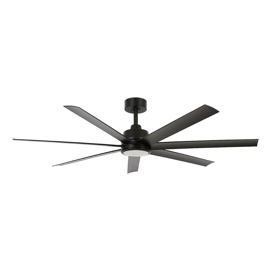 Lucci Air 21318349 - LED Zatemnitveni stropni ventilator ATLANTA 1xGX53/12W/230V pr. 142 cm črna + Daljinski upravljalnik