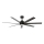 Lucci Air 21318349 - LED Zatemnitveni stropni ventilator ATLANTA 1xGX53/12W/230V pr. 142 cm črna + Daljinski upravljalnik