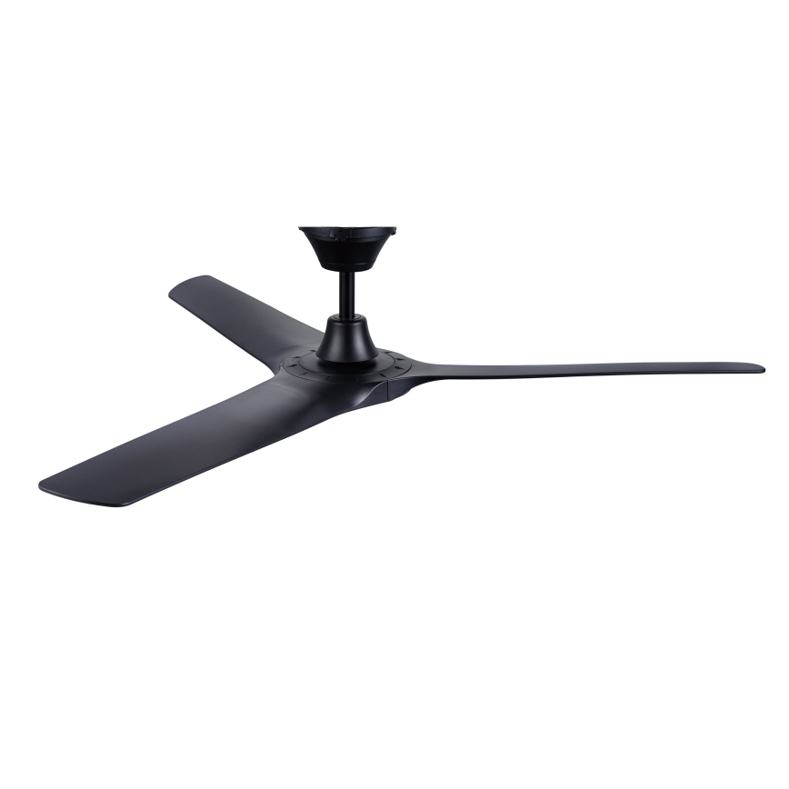 Lucci Air 21321649 - Stropni ventilator ABYSS pr. 142 cm IP66 črna + Daljinski upravljalnik