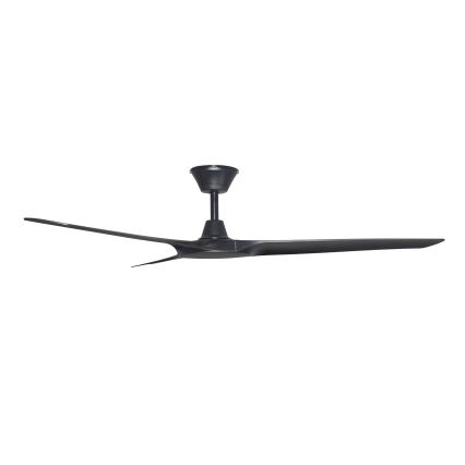 Lucci Air 21321649 - Stropni ventilator ABYSS pr. 142 cm IP66 črna + Daljinski upravljalnik