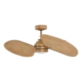 Lucci Air 21325549 - LED zatemljiv stropni ventilator SABLE 1xGX53/12W/230V 3000/4000/5000K premer 91,5 cm rjava + daljinski upravljalnik