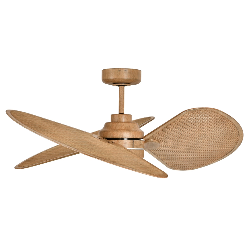 Lucci Air 21325549 - LED zatemljiv stropni ventilator SABLE 1xGX53/12W/230V 3000/4000/5000K premer 91,5 cm rjava + daljinski upravljalnik