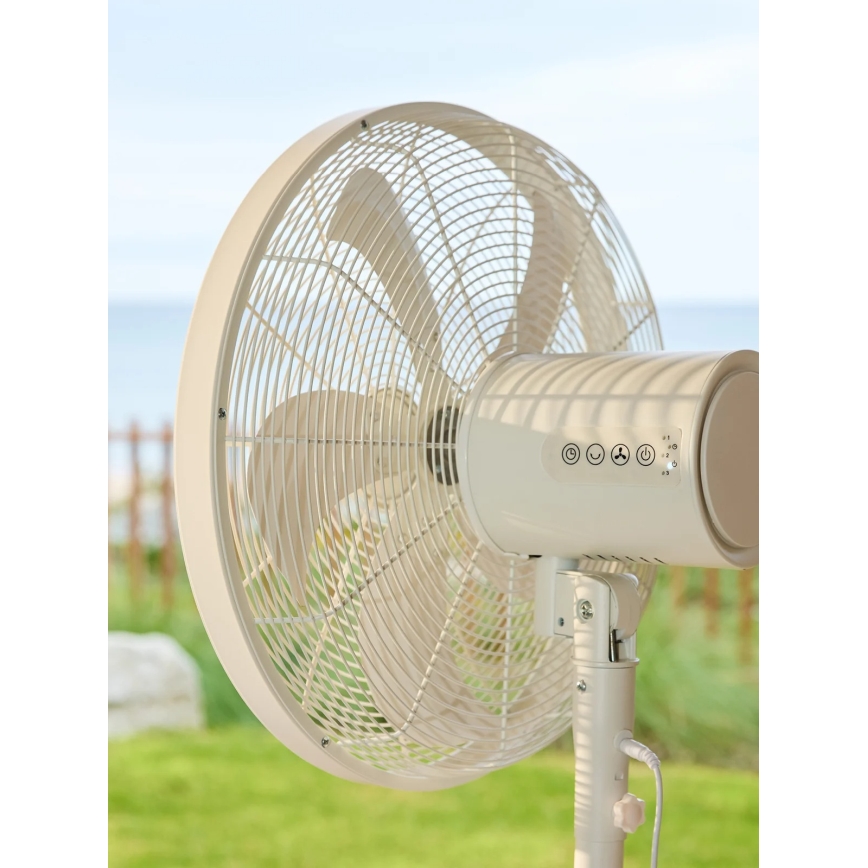 Lucci Air 21326449 - Stojni ventilator GLIDE 36W/230V, premer 45 cm, bel