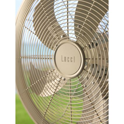 Lucci Air 21326449 - Stojni ventilator GLIDE 36W/230V, premer 45 cm, bel