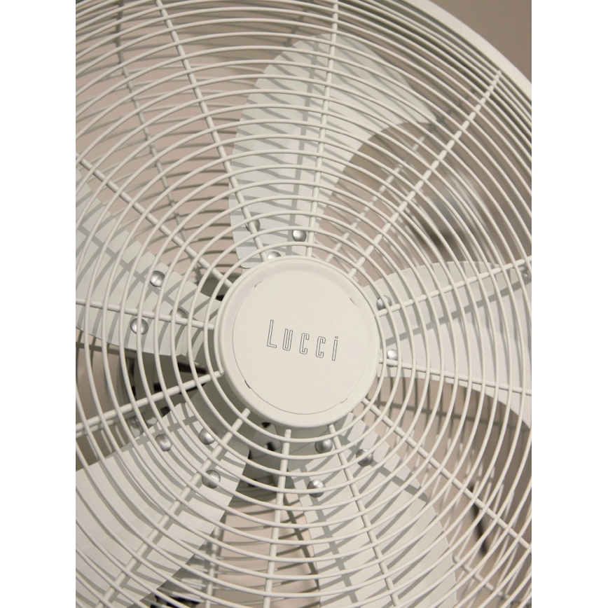 Lucci Air 21326649 - Stenski ventilator GLIDE 36W/230V premer 45 cm bel + daljinski upravljalnik