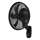 Lucci Air 21326749 - Stenski ventilator GLIDE 36W/230V, premer 45 cm, črna + daljinski upravljalnik
