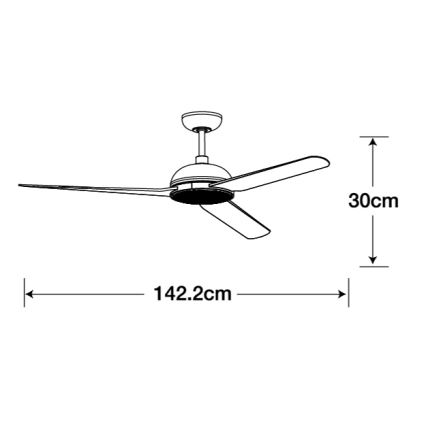 Lucci air 213300 - LED Zatemnitveni stropni ventilator UNIONE 1xGX53/12W/230V rjava + Daljinski upravljalnik