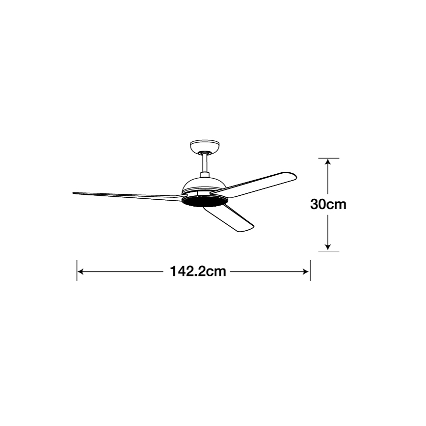 Lucci air 213301 - LED zatemljiv stropni ventilator UNIONE 1xGX53/12W/230V rjava/sijajni krom, premer 142 cm + daljinski upravljalnik