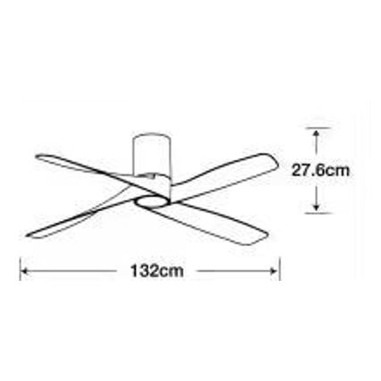 Lucci air 213350 - LED Zatemnitveni stropni ventilator RIVIERA 1xGX53/12W/230V bela + Daljinski upravljalnik