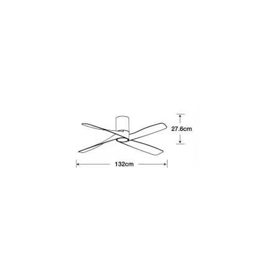 Lucci air 213350 - LED Zatemnitveni stropni ventilator RIVIERA 1xGX53/12W/230V bela + Daljinski upravljalnik