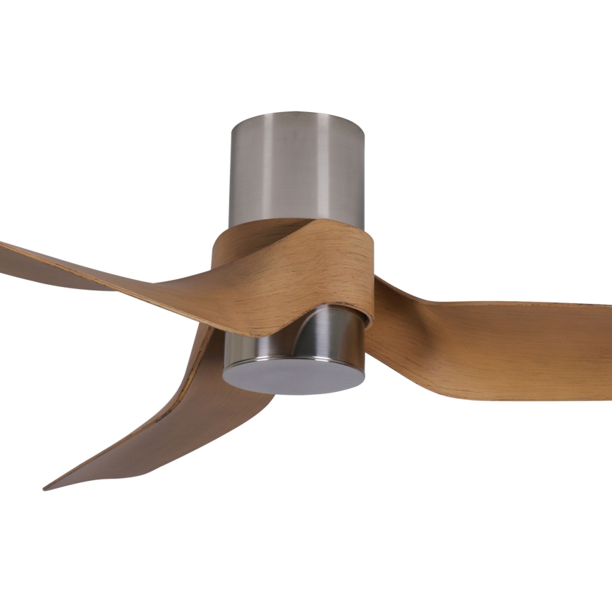 Lucci air 213355-LED Zatemnitveni stropni ventilator NAUTICA 1xGX53/12W/230V rjava/sijajni krom + Daljinski upravljalnik