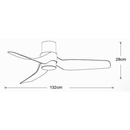 Lucci air 213355-LED Zatemnitveni stropni ventilator NAUTICA 1xGX53/12W/230V rjava/sijajni krom + Daljinski upravljalnik