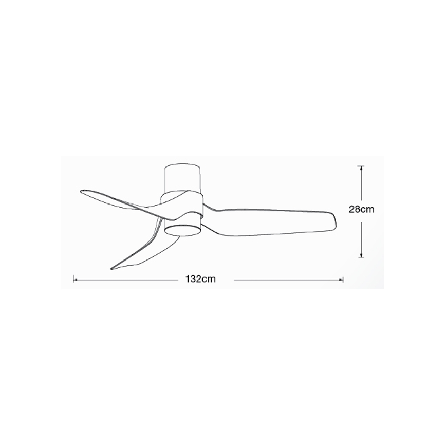 Lucci air 213355-LED Zatemnitveni stropni ventilator NAUTICA 1xGX53/12W/230V rjava/sijajni krom + Daljinski upravljalnik
