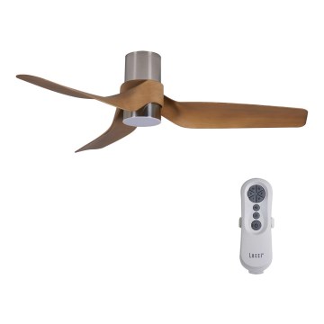 Lucci air 213355-LED Zatemnitveni stropni ventilator NAUTICA 1xGX53/12W/230V rjava/sijajni krom + Daljinski upravljalnik