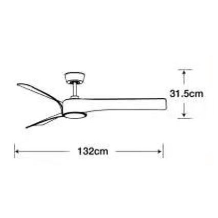 Lucci air 213358 - LED Zatemnitveni stropni ventilator LINE 1xGX53/12W/230V črna + Daljinski upravljalnik
