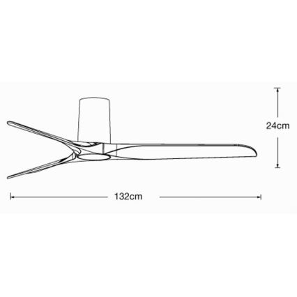 Lucci air 21610049 - Stropni ventilator LONDO bela + Daljinski upravljalnik