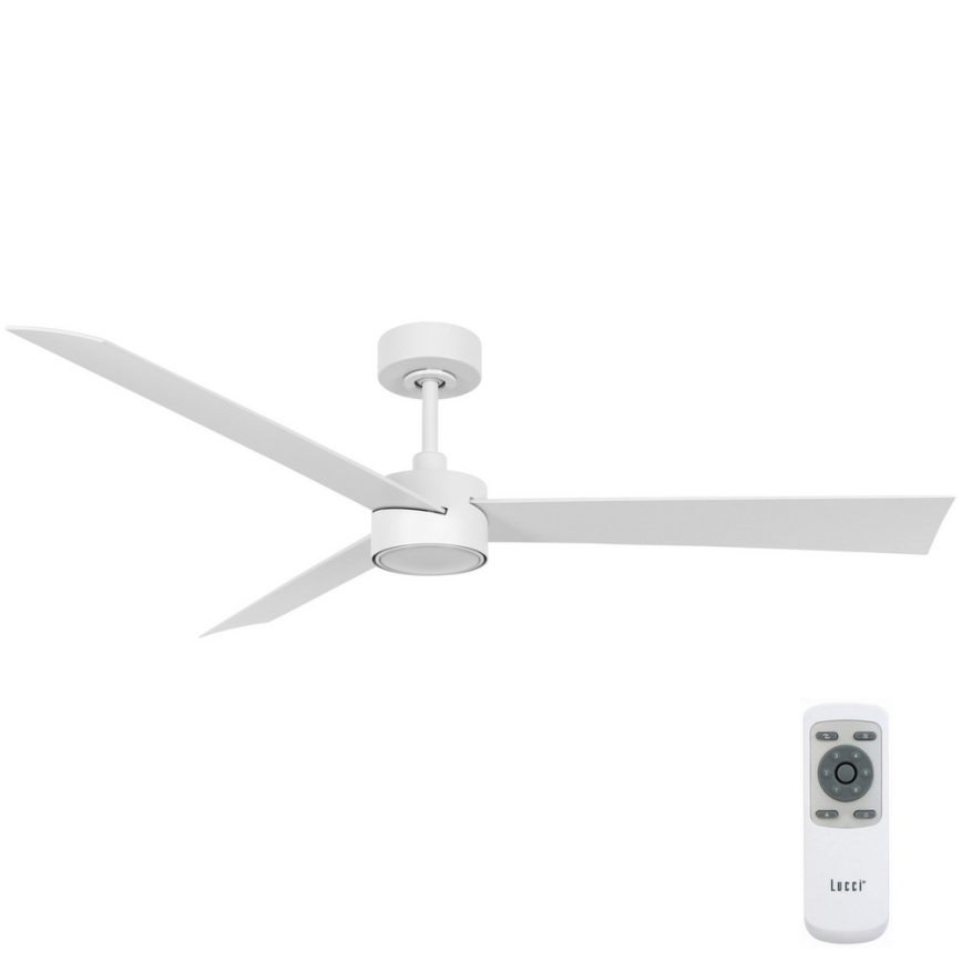 Lucci air 21610349- LED Zatemnitveni stropni ventilator CLIMATE 1xGX53/12W/230V bela + Daljinski upravljalnik