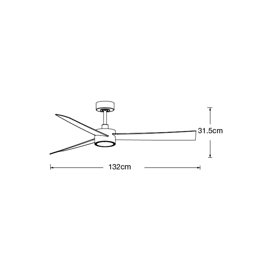 Lucci air 21610349- LED Zatemnitveni stropni ventilator CLIMATE 1xGX53/12W/230V bela + Daljinski upravljalnik