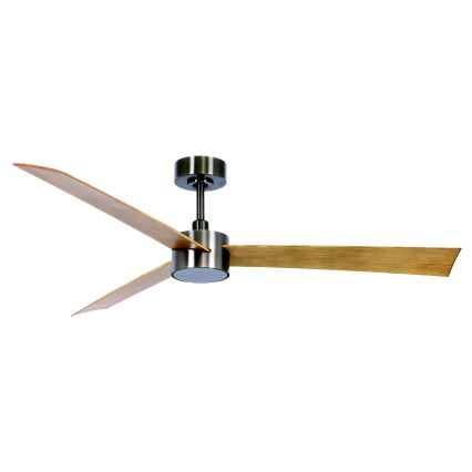 Lucci air 21610449 - LED Zatemnitveni stropni ventilator CLIMATE 1xGX53/12W/230V rjava/sijajni krom + Daljinski upravljalnik