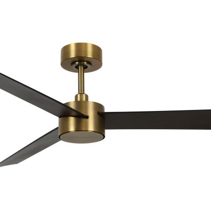 Lucci air 21610549- LED Zatemnitveni stropni ventilator CLIMATE 1xGX53/12W/230V wenge/zlata + Daljinski upravljalnik