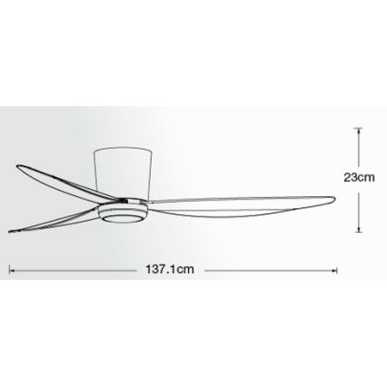 Lucci air 21610749 - LED Zatemnitveni stropni ventilator ARRAY 1xGX53/12W/230V črna + Daljinski upravljalnik