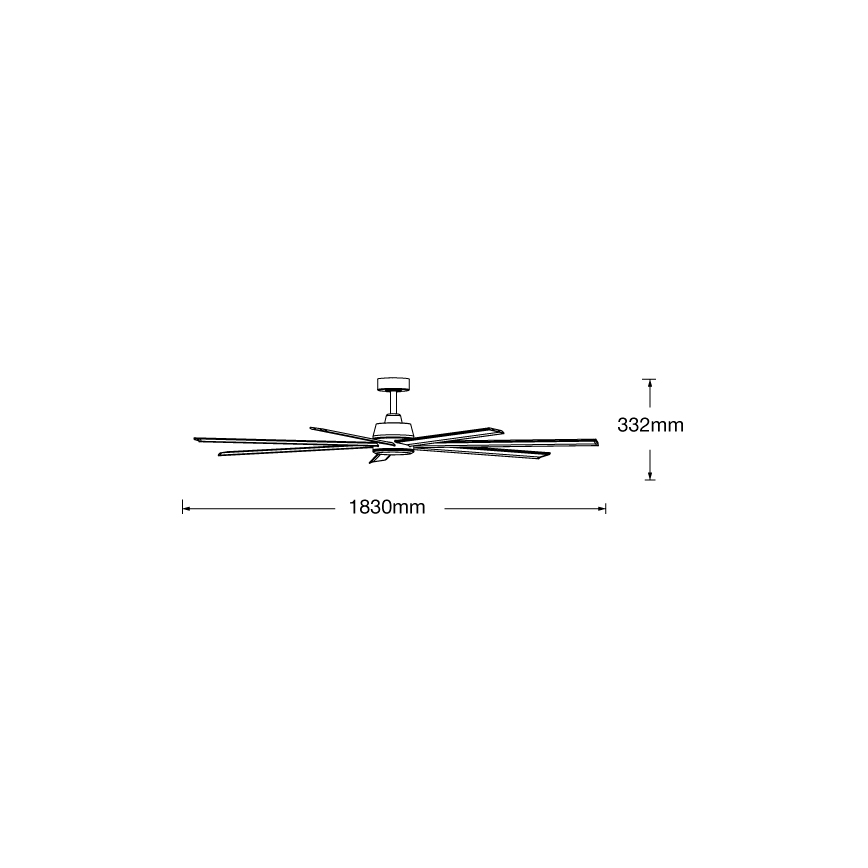 Lucci air 21610849 - Zatemnitveni stropni ventilator ATLANTA 1xGX53/12W/230V bela + Daljinski upravljalnik