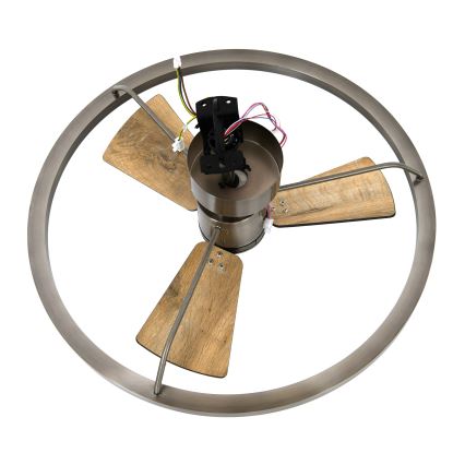 Lucci air 21611749 - LED Zatemnitveni stropni ventilator CESSNA LED/36W/230V 3000/4000/5000K mat krom + Daljinski upravljalnik