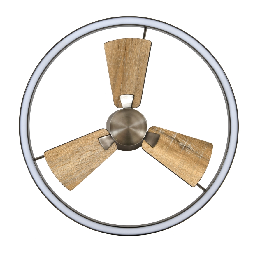 Lucci air 21611749 - LED Zatemnitveni stropni ventilator CESSNA LED/36W/230V 3000/4000/5000K mat krom + Daljinski upravljalnik
