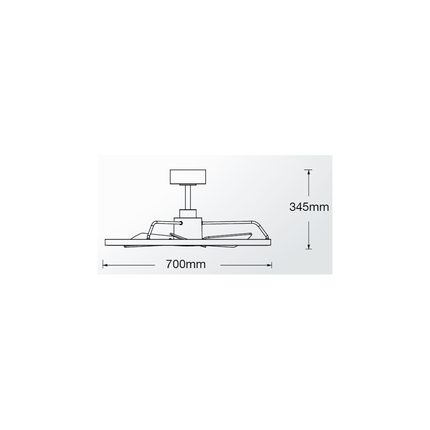 Lucci Air 21612286 - LED Zatemnitveni stropni ventilator CESSNA LED/36W/230V 3000/4000/5000K bela + Daljinski upravljalnik