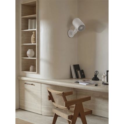 Lucci Air 21612549 - Stenski ventilator JET 32W/230V bela + Daljinski upravljalnik