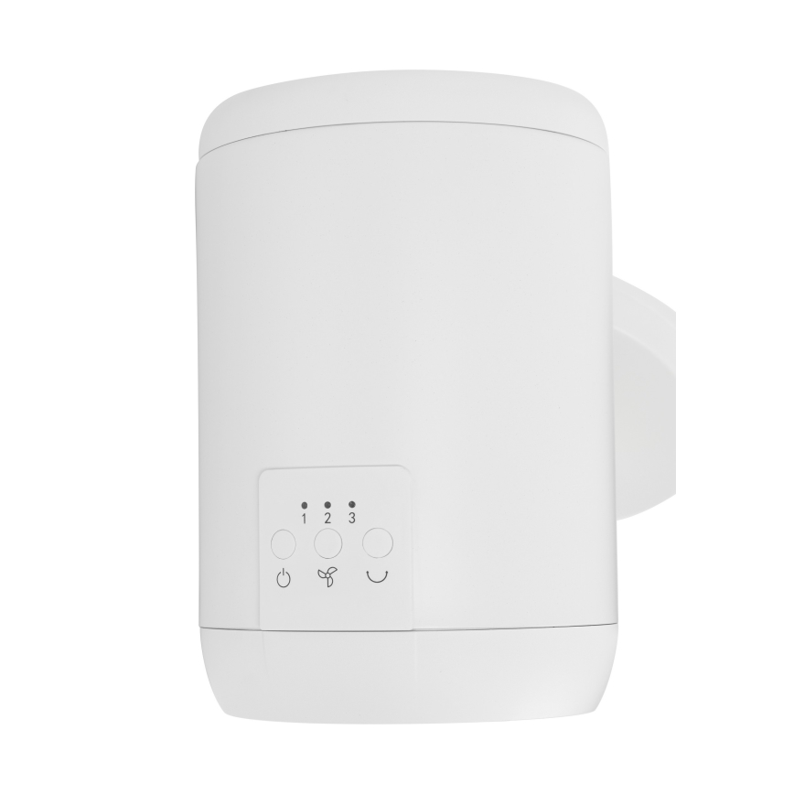 Lucci Air 21612549 - Stenski ventilator JET 32W/230V bela + Daljinski upravljalnik