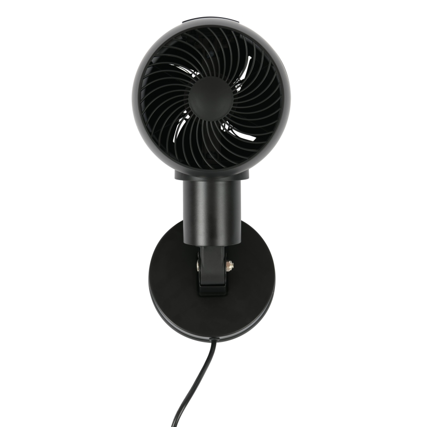 Lucci Air 21612649 - Stenski ventilator JET 32W/230V črna + Daljinski upravljalnik