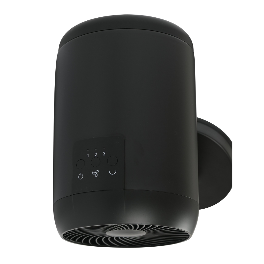 Lucci Air 21612649 - Stenski ventilator JET 32W/230V črna + Daljinski upravljalnik