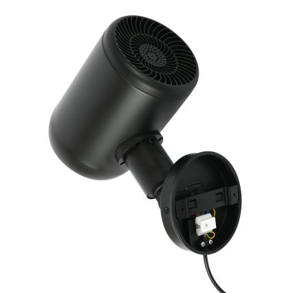 Lucci Air 21612649 - Stenski ventilator JET 32W/230V črna + Daljinski upravljalnik