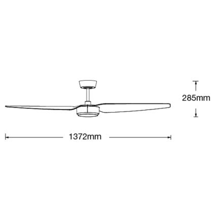 Lucci air 21615349 - Stropni ventilator CONDOR bela + Daljinski upravljalnik