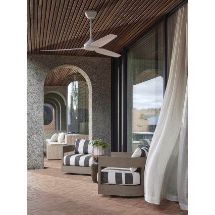 Lucci air 21616249 - Stropni ventilator POLIS IP55 bela + Daljinski upravljalnik