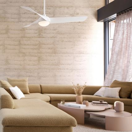 Lucci Air 21617049 - LED zatemljiv stropni ventilator OSPREY 1xGX53/12W/230V premer 132 cm bela + daljinski upravljalnik