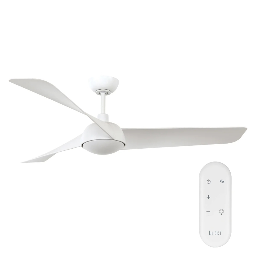 Lucci Air 21617049 - LED zatemljiv stropni ventilator OSPREY 1xGX53/12W/230V premer 132 cm bela + daljinski upravljalnik