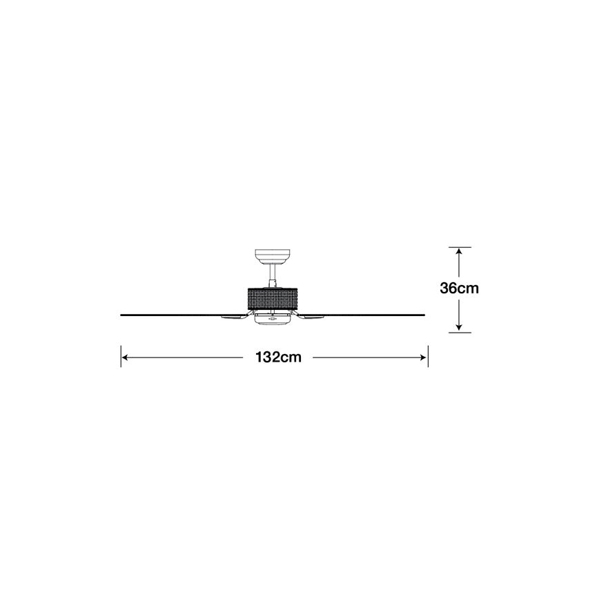 Lucci air 510297 - Stropni ventilator FIJIAN bela